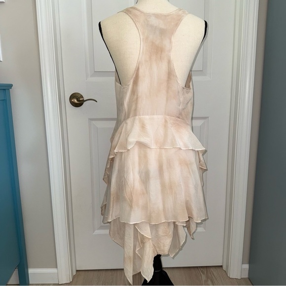 Young Fabulous & Broke Tie Dye Sleeveless handkerchief Tier hem dress size M - Picture 11 of 12